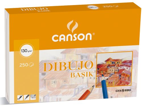 Papel de desenho basik 297x420 130 gr sem esquadria , Canson , 17855 , 8422714027661